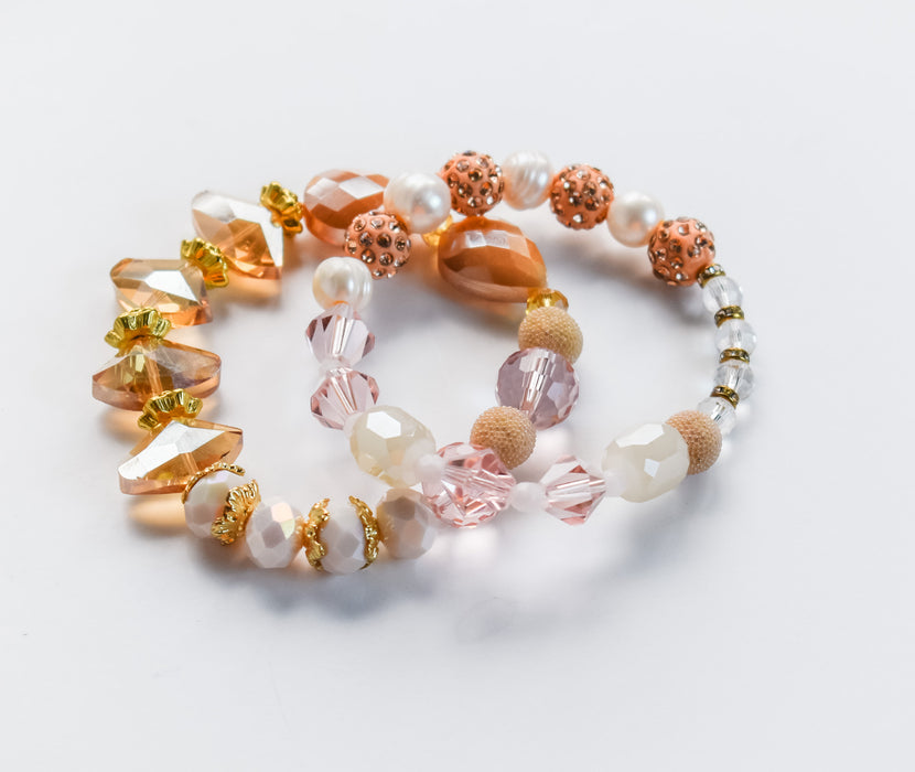 Rhomb Calm Stretch Bracelet Stack