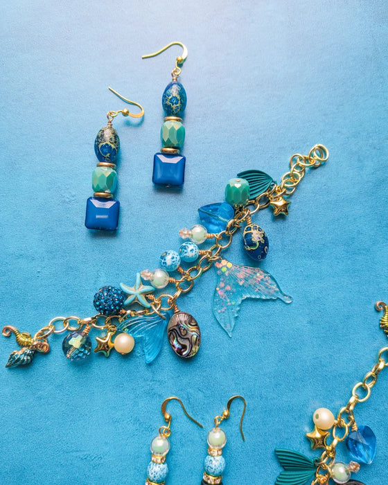Sea Song Bracelet and Earring Set