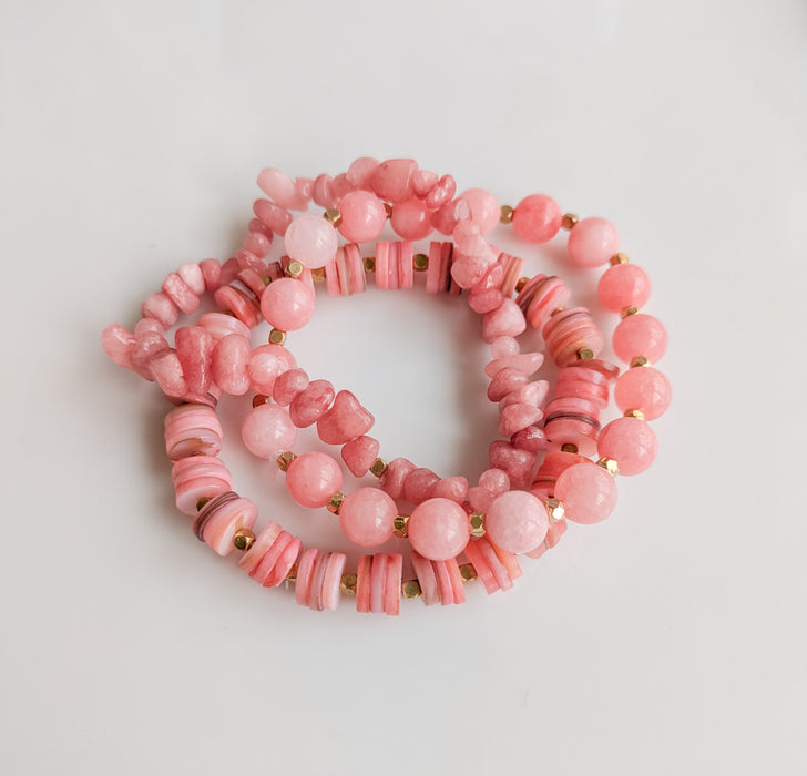 Blush Harmony Bracelet Stack
