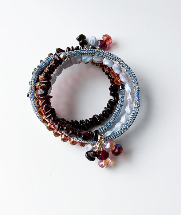 It’s a Wrap Bracelet – Denim Wine