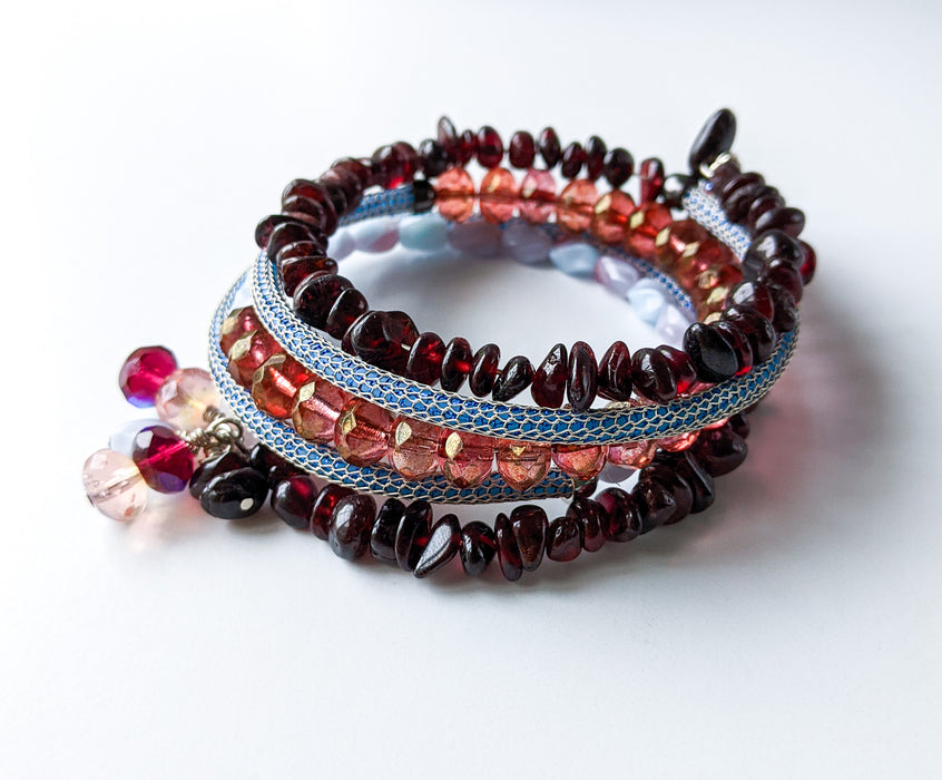 It’s a Wrap Bracelet – Denim Wine