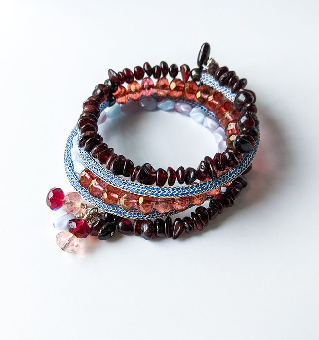 It’s a Wrap Bracelet – Denim Wine