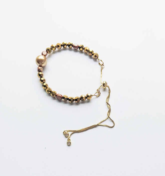 Golden Life Adjustable Bracelet