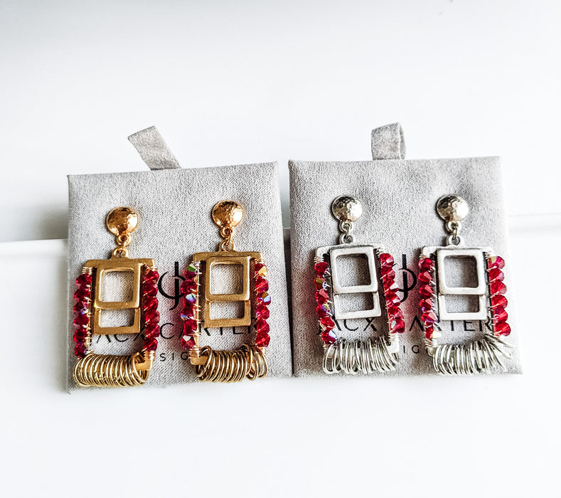 Harlow Rectangle Hoop Earrings