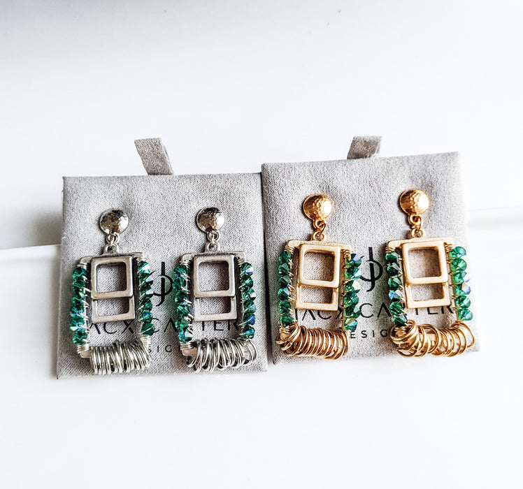 Harlow Rectangle Hoop Earrings
