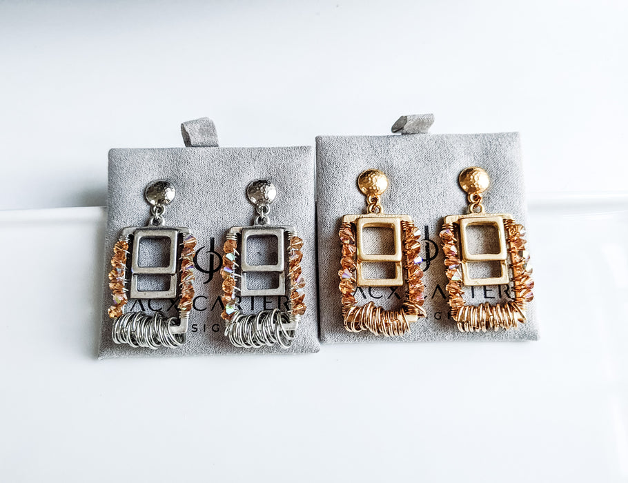 Harlow Rectangle Hoop Earrings