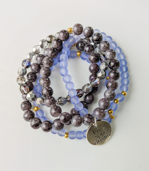 Royal Glow Bracelet Stack