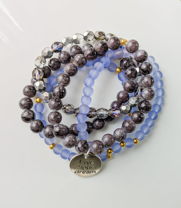 Royal Glow Bracelet Stack