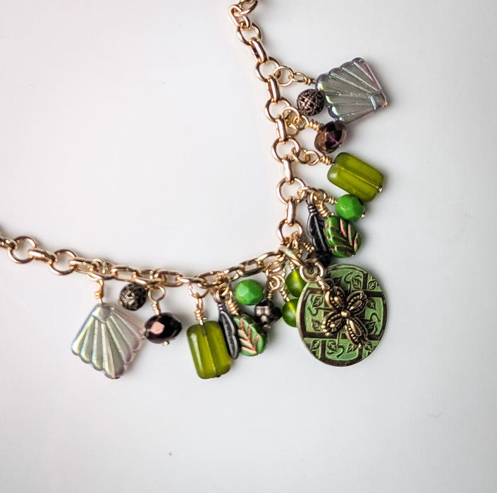 Enchanted Grove Charm Bracelet - Plum Accent