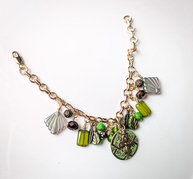 Enchanted Grove Charm Bracelet - Plum Accent