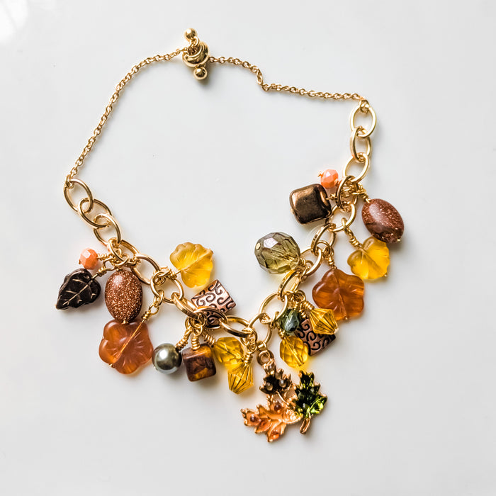 Autumn Whispers Charm Bracelet - Remixed