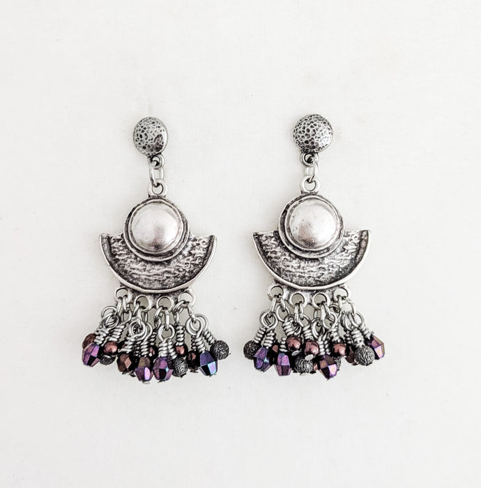 Midnight Echo Dangle Earrings