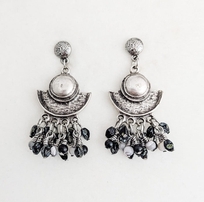 Midnight Echo Dangle Earrings