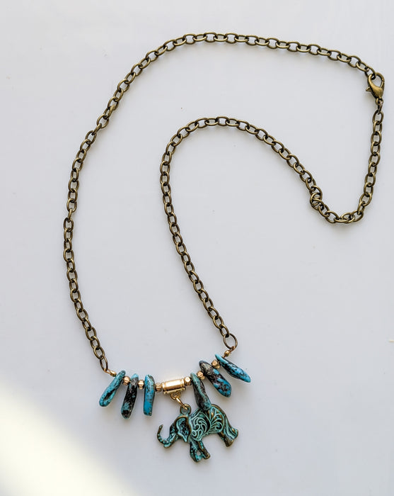Triumph Elephant Necklace