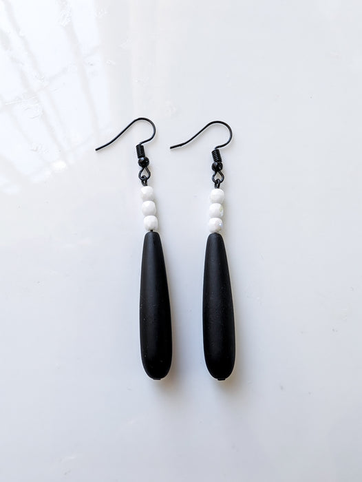 Monochrome Drop Earrings