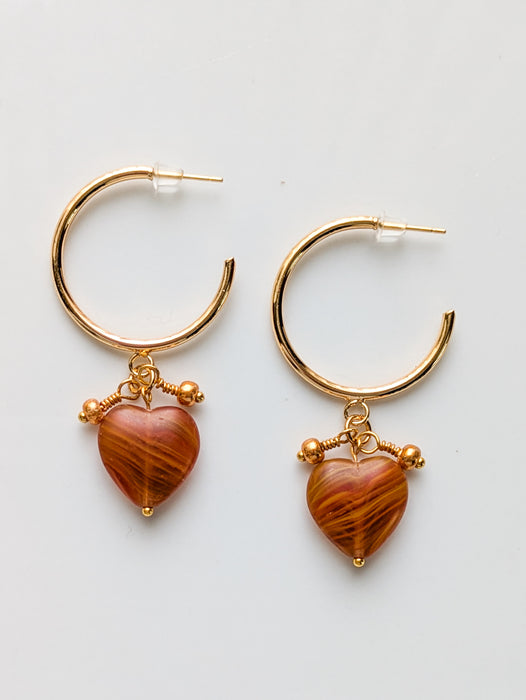 Golden Ember Hoops