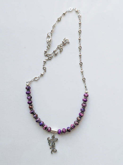 Love Script Necklace